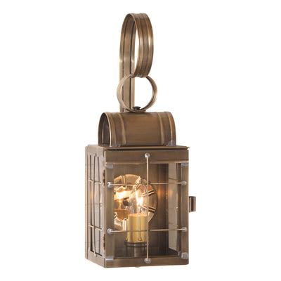 Country LightingCOLONIAL ENTRY LANTERN SCONCE Weathered Brass Handcrafted in the USAaccentaccent lightSaving Shepherd
