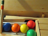 CROQUET SET - Official 6 Player 36" Maple with Hardwood Travel Case USA