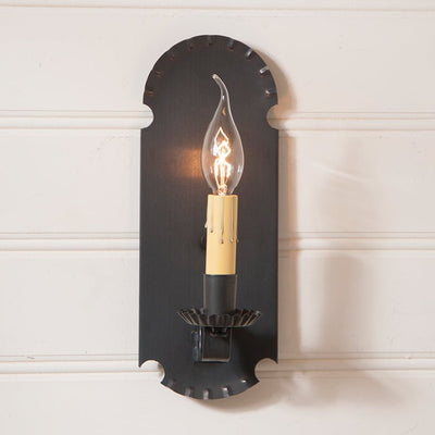 Country LightingAPOTHECARY WALL SCONCE - Kettle Black Colonial Accent Lightaccent lightaccent lightingSaving Shepherd