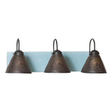 Country Lighting"CRESTWOOD" Wood & Metal VANITY LIGHT in MODERN FARMHOUSE finishesbathroombathroomvanitySaving Shepherd