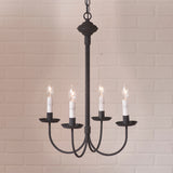 Chandeliers & Ceiling Fixtures4 Arm GRANDVIEW CHANDELIER - Textured Black Candelabra USA HandcraftedcandelabrachandelierSaving Shepherd