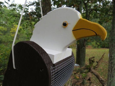 Bird FeederEAGLE BIRD FEEDER - Solid Wood American Bald Eaglebirdbird feederSaving Shepherd