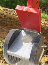 Bird FeederREDHEADED WOODPECKER BIRD FEEDER - Large Solid Wood USA Handmadebirdbird feederSaving Shepherd