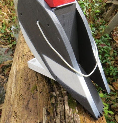 Bird FeederREDHEADED WOODPECKER BIRD FEEDER - Large Solid Wood USA Handmadebirdbird feederSaving Shepherd