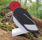 Bird FeederREDHEADED WOODPECKER BIRD FEEDER - Large Solid Wood USA Handmadebirdbird feederSaving Shepherd