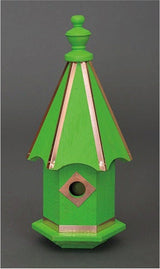 BirdhousesBIRDHOUSE with BIRD FINIAL - 7 Vibrant Colors with Copper Trim & Accentsbirdbird houseSaving Shepherd