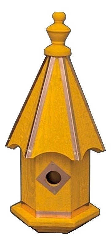 BirdhousesBIRDHOUSE with BIRD FINIAL - 7 Vibrant Colors with Copper Trim & Accentsbirdbird houseSaving Shepherd