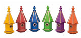 BirdhousesBIRDHOUSE with BIRD FINIAL - 7 Vibrant Colors with Copper Trim & Accentsbirdbird houseSaving Shepherd