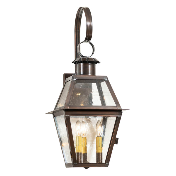 Outdoor LightTOWN CRIER OUTDOOR WALL LIGHT - Solid Antique Copper with 3 Bulbsoutdooroutdoor lampSaving Shepherd