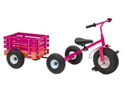 Lapp WagonsAMISH TRICYCLE with TRAILER - Heavy Duty Big Kids Trike & Cart USAAmishWheelstricycletricyclesPinkSaving Shepherd