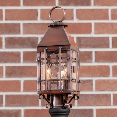 Outdoor LightBARN OUTDOOR POST LIGHT - Solid Antique Copper with 3 Bulbsoutdooroutdoor lampSaving Shepherd