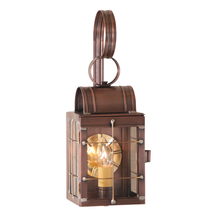 Antique Copper Colonial Wall Lantern Handcrafted in USA Saving Shepherd
