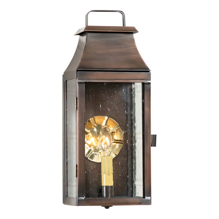 VALLEY FORGE OUTDOOR WALL LIGHT - Solid Antique Copper Lantern