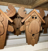 BirdhouseRUSTIC MOOSE BIRDHOUSE - Amish Handmade Mushroom Wood Housebirdbird houseSaving Shepherd