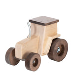 tractorFARM TRACTOR with FORAGE & HAY WAGONS - Premium Solid Walnut & Maple SettoytoysSaving Shepherd