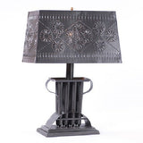 Country LightingCANDLE MOLD TIN TABLE LAMP with Rectagular Punched Tin Shade & 3-Way Switchcandlecandle moldSaving Shepherd