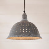 COUNTRY COLANDER PENDANT LAMP in Weathered Zinc Finish