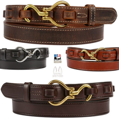 Leather BeltEQUESTRIAN LEATHER BELT - Unique Horse Hoofpick & Loop ClosurebeltbeltsSaving Shepherd