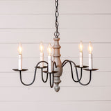 Country Lighting"COUNTRY INN" WOODSPUN CHANDELIER in 6 Primitive Americana FinishesCandelabraCandleSaving Shepherd