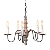 Country Lighting"COUNTRY INN" WOODSPUN CHANDELIER in 6 Primitive Americana FinishesCandelabraCandleSaving Shepherd