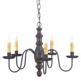 Country Lighting"COUNTRY INN" WOODSPUN CHANDELIER in 6 Primitive Americana FinishesCandelabraCandleSaving Shepherd