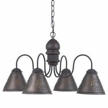 Country LightingWOOD & PUNCHED TIN 