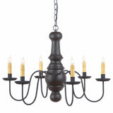 Country LightingWOOD SPUN & METAL MAPLE GLENN CHANDELIER 6 Candelabra Country Ceiling Light in 4 Rustic FinishesantiquecandelabraSaving Shepherd