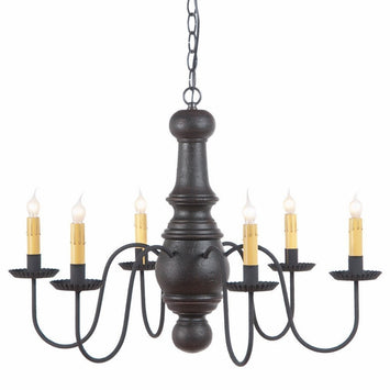 Country LightingWOOD SPUN & METAL MAPLE GLENN CHANDELIER 6 Candelabra Country Ceiling Light in 4 Rustic FinishesantiquecandelabraSaving Shepherd