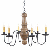 Country LightingWOOD SPUN & METAL MAPLE GLENN CHANDELIER 6 Candelabra Country Ceiling Light in 4 Rustic FinishesantiquecandelabraSaving Shepherd