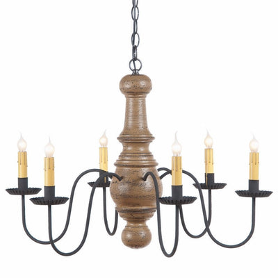 Country LightingWOOD SPUN & METAL MAPLE GLENN CHANDELIER 6 Candelabra Country Ceiling Light in 4 Rustic FinishesantiquecandelabraSaving Shepherd