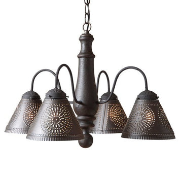 Country LightingWOOD & PUNCHED TIN 