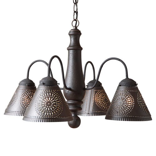 Country LightingWOOD & PUNCHED TIN 