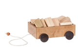 Wooden & Handcrafted ToysWOOD WAGON PULL TOY with CLASSIC BUILDING BLOCK SET Amish Handmade Wooden Toys and BlocksadultadultsSaving Shepherd