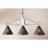 Country LightingWELLINGTON BAR ISLAND LIGHT Large Wood & Wrought Iron Fixturebarbar lightSaving Shepherd