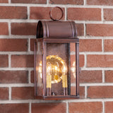 Outdoor LightTOWN LATTICE OUTDOOR WALL LIGHT - Solid Antique Copper 2 Bulb Lanternantique coppercopperSaving Shepherd