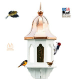 Bird Feeder36" COPPER BELL TOP BIRD FEEDER - Huge Weatherproof Vinyl Body & Genuine Copperbirdbird feederSaving Shepherd