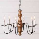 Chandeliers & Ceiling FixturesLARGE "GETTYSBURG" COLONIAL CHANDELIER - RUSTIC BROWN FINISHceiling lightceiling light fixtureSaving Shepherd