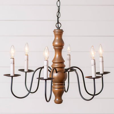 Chandeliers & Ceiling FixturesLARGE "GETTYSBURG" COLONIAL CHANDELIER - RUSTIC BROWN FINISHceiling lightceiling light fixtureSaving Shepherd