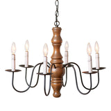 Chandeliers & Ceiling FixturesLARGE "GETTYSBURG" COLONIAL CHANDELIER - RUSTIC BROWN FINISHceiling lightceiling light fixtureSaving Shepherd