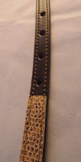 Handcrafted for PetsLEATHER PET COLLAR with Faux Snakeskin for Dog Cat or Small PetCatcatsSaving Shepherd