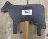 Handtooled LeatherLeather Cow Fly Swatter Amish Handmade Country Farm Decor5050 shadesSaving Shepherd