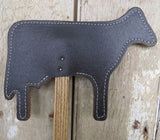 Handtooled LeatherLeather Cow Fly Swatter Amish Handmade Country Farm Decor5050 shadesSaving Shepherd