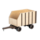 tractorFARM TRACTOR with FORAGE & HAY WAGONS - Premium Solid Walnut & Maple SettoytoysSaving Shepherd