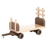 tractorFARM TRACTOR with FORAGE & HAY WAGONS - Premium Solid Walnut & Maple SettoytoysSaving Shepherd