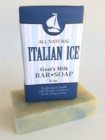 SoapItalian Ice Goat Milk Soap ~ All Natural Handmade 4ozACEsoapSaving Shepherd