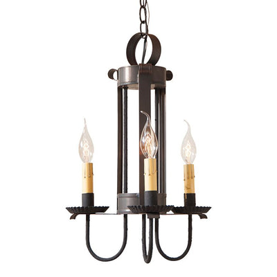 Country LightingLARGE AMHERST COUNTRY TIN HANGING CEILING LIGHT 3 Candle Chandelier Made in USAcabinCandelabraSaving Shepherd