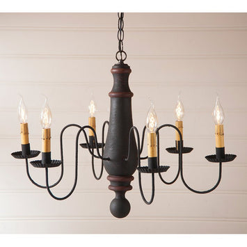 Chandeliers & Ceiling FixturesHandcrafted 6-Arm LARGE NORFOLK Wood Chandelier DISTRESSED MADE in the USAchandelierchandeliersSaving Shepherd