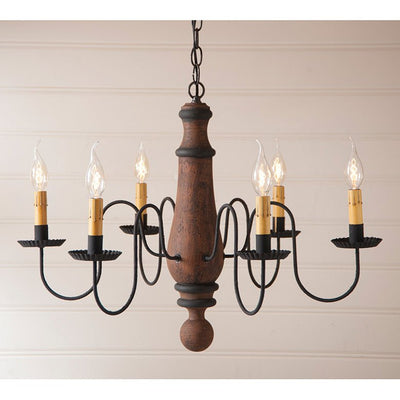 Chandeliers & Ceiling FixturesHandcrafted 6-Arm LARGE NORFOLK Wood Chandelier DISTRESSED MADE in the USAchandelierchandeliersSaving Shepherd
