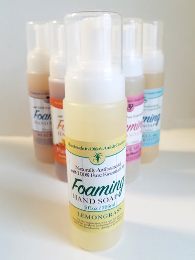 Hand Soap & SanitizerLEMONGRASS Foaming Hand Soap & Sanitizer - Natural Anti-Bacterial with 100% Pure Essential OilsACEall naturalSaving Shepherd