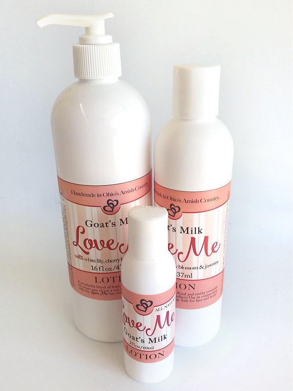 LOVE ME BODY LOTION ~ All Natural Floral Essential Oil Lily Jasmine Geranium